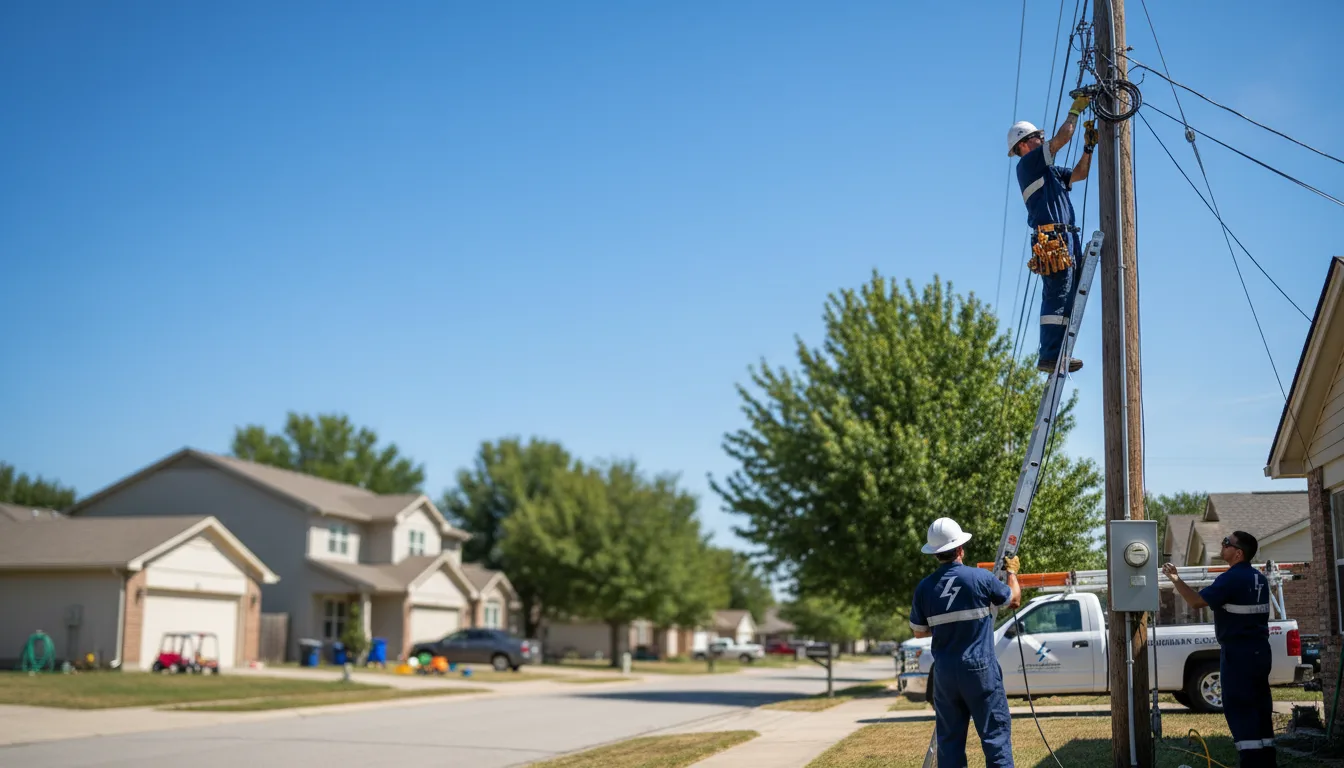 Residential electrician providing installation services in Jeffersonville, OH